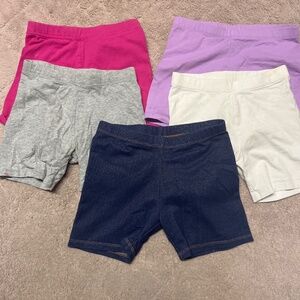Girls knit cart wheel shorts